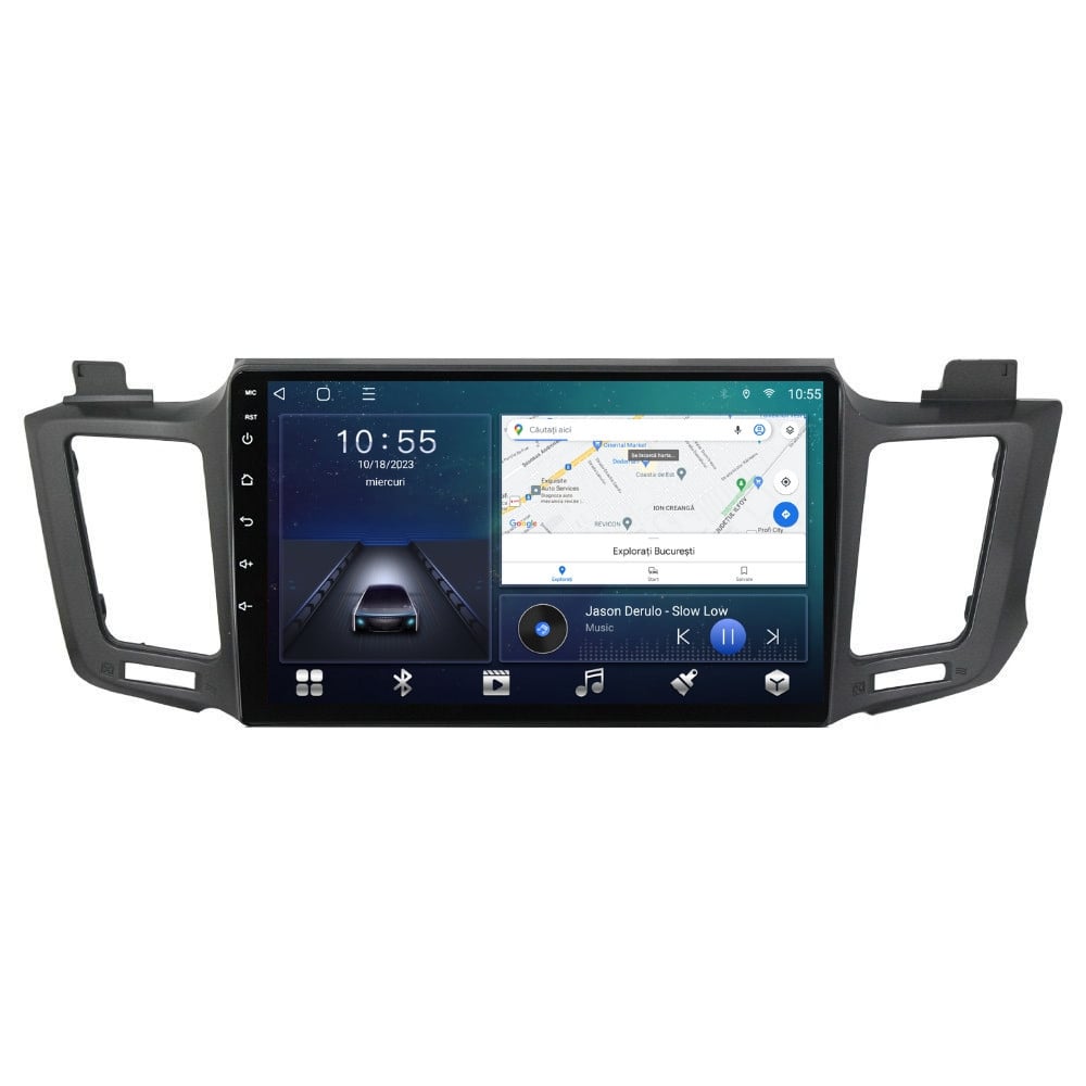 Navigatie dedicata cu Android Toyota Rav4 IV 2013 - 2018, 2GB RAM, Radio GPS Dual Zone, Display HD QLED 10