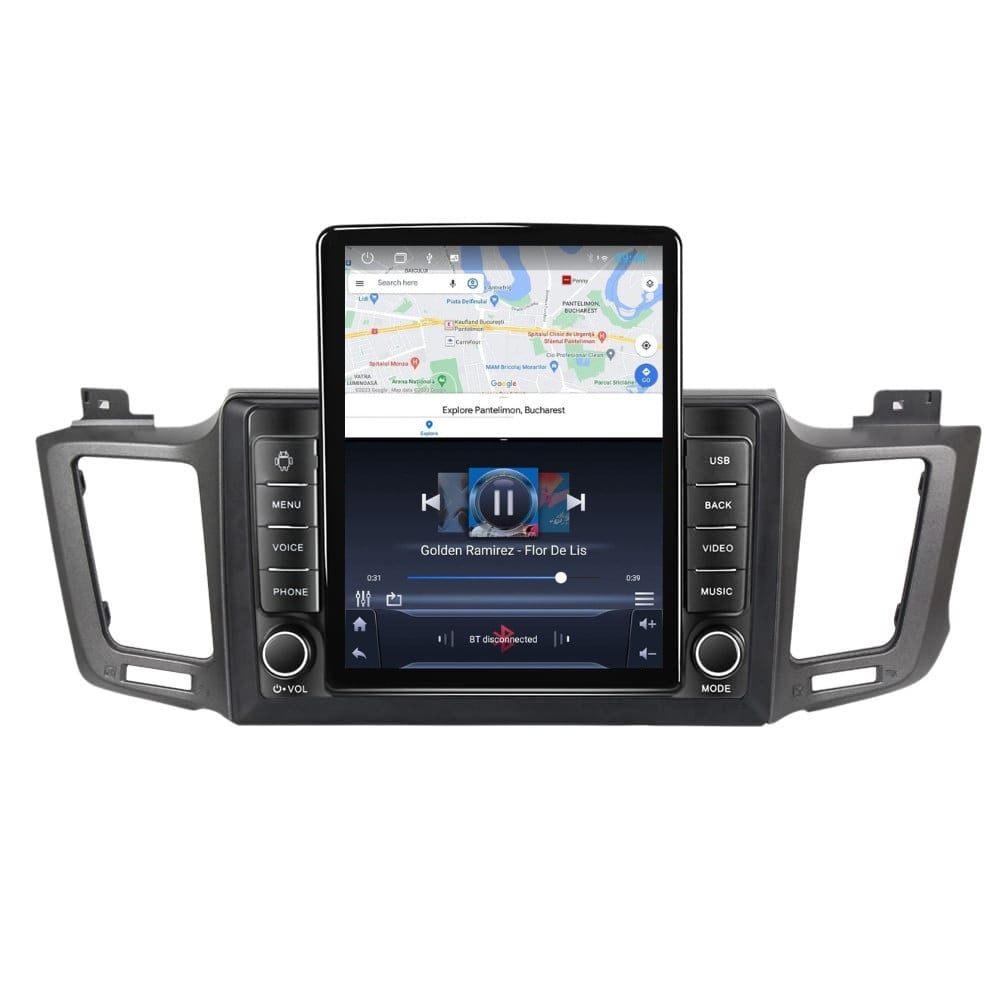 Navigatie dedicata cu Android Toyota Rav4 IV 2013 - 2018, 2GB RAM, Radio GPS Dual Zone, Touchscreen IPS 9.7