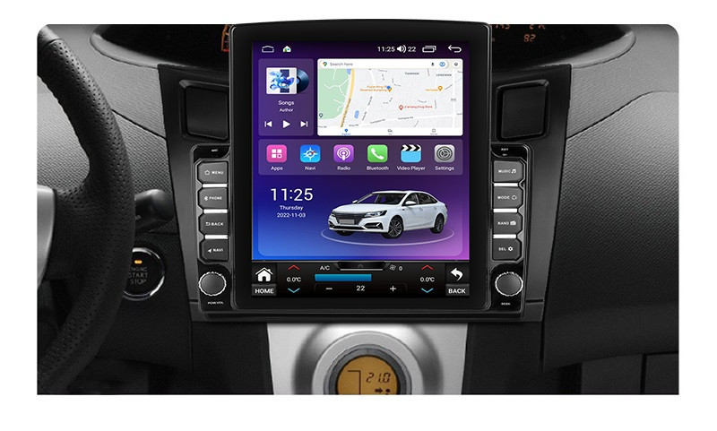 Navigatie dedicata cu Android Toyota Yaris 2006 - 2011, 8GB RAM, Radio GPS Dual Zone, Touchscreen IPS 9.7