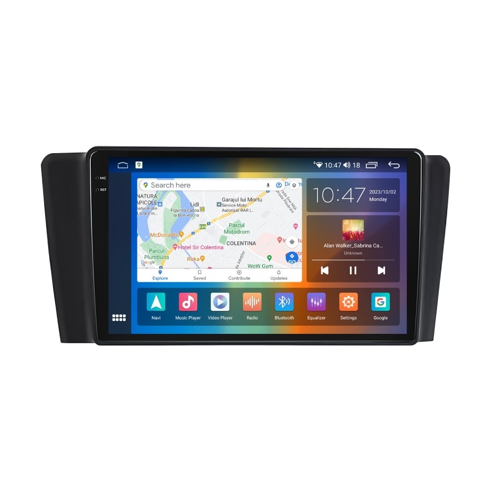 Navigatie dedicata cu Android Volvo S60 I 2000 - 2004, 8GB RAM, Radio GPS Dual Zone, Display 2K QLED 9.5