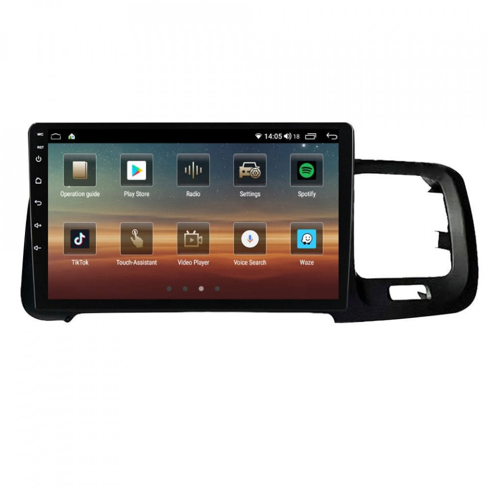 Navigatie dedicata cu Android Volvo S60 II / V60 I 2010 - 2014, 4GB RAM, Radio GPS Dual Zone, Display HD QLED 9