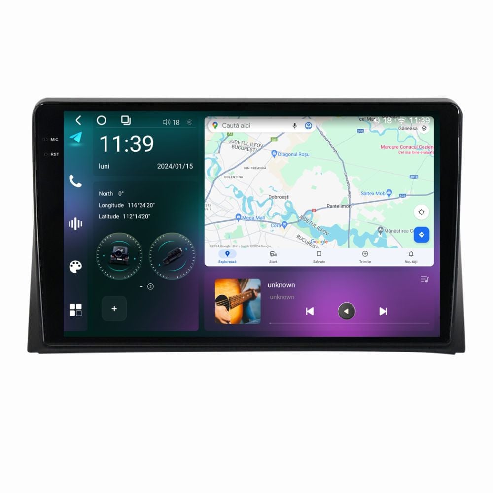 Navigatie dedicata cu Android VW Multivan V (2003-2015), 12GB RAM, Radio GPS Dual Zone, Display 2K QLED 9.5