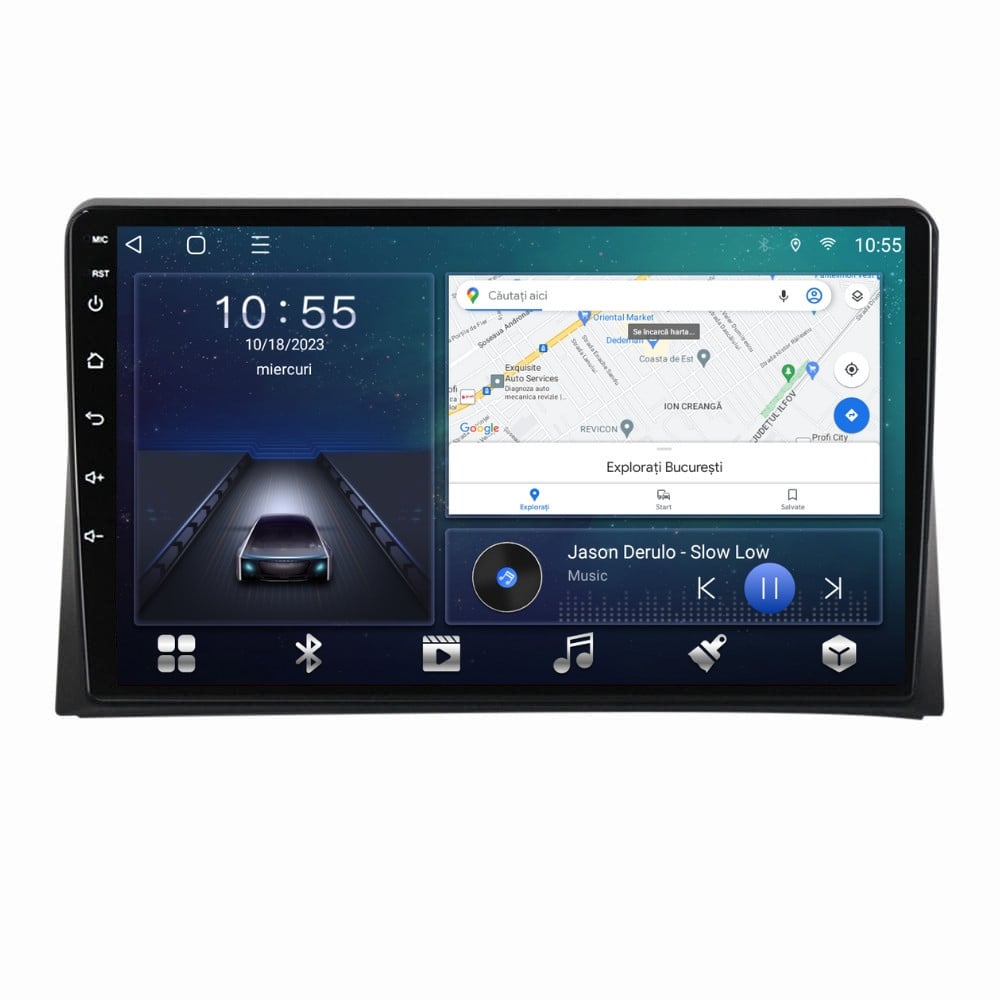 Navigatie dedicata cu Android VW Multivan V (2003-2015), 2GB RAM, Radio GPS Dual Zone, Display HD QLED 9