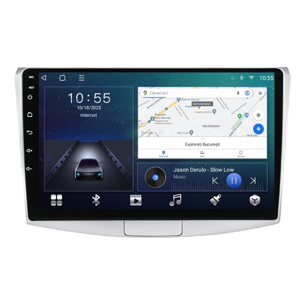 Navigatie dedicata cu Android VW Passat CC 2008 - 2018, 3GB RAM, Radio GPS Dual Zone, Display HD QLED 10