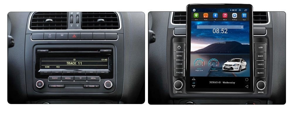 Navigatie dedicata cu Android VW Polo 6R 2009 - 2018, 1GB RAM, Radio GPS Dual Zone, Touchscreen IPS 9.7" HD tip Tesla, Internet Wi-Fi, Bluetooth, MirrorLink, USB - Imagine 4