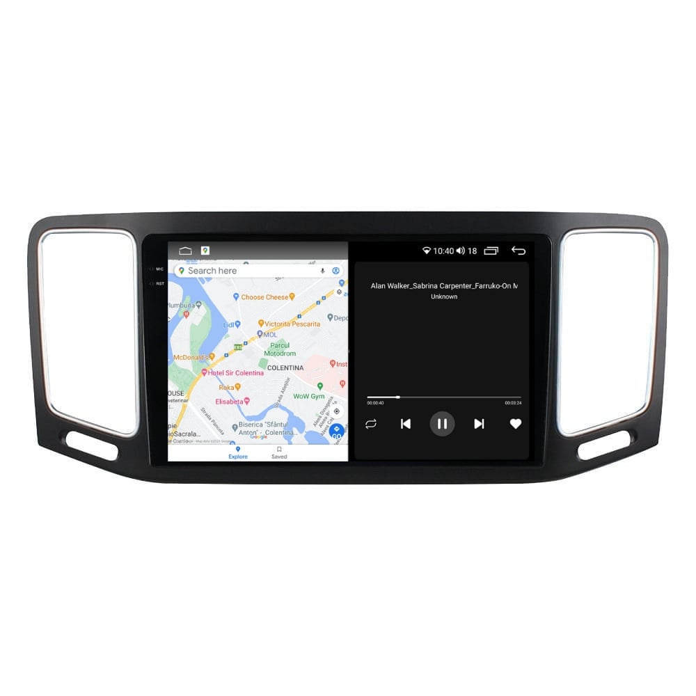 Navigatie dedicata cu Android VW Sharan dupa 2010, 4GB RAM, Radio GPS Dual Zone, Display 2K QLED 9.5\'\' Touchscreen, Internet Wi-Fi si slot SIM 4G, Bluetooth, MirrorLink, USB, Waze - 3 | YEO