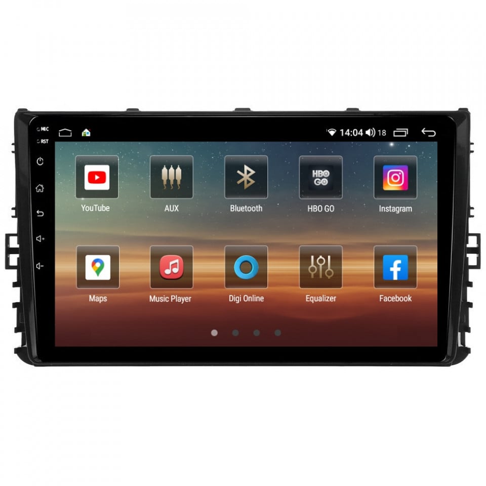 Navigatie dedicata cu Android VW Transporter / Caravelle dupa 2020, 6GB RAM, Radio GPS Dual Zone, Display HD QLED 9