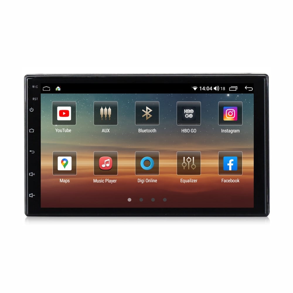 Navigatie universala 2DIN cu Android, 8GB RAM, Radio GPS Dual Zone, Display HD IPS 7