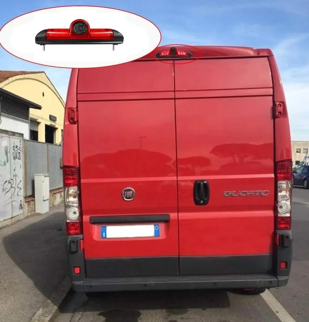 Camera marsarier dedicata Fiat Ducato 2006 - 2022 tip stop frana, AHD 720P, Night Vision, rezistenta la apa si praf, cablu video 6m - 3 | YEO