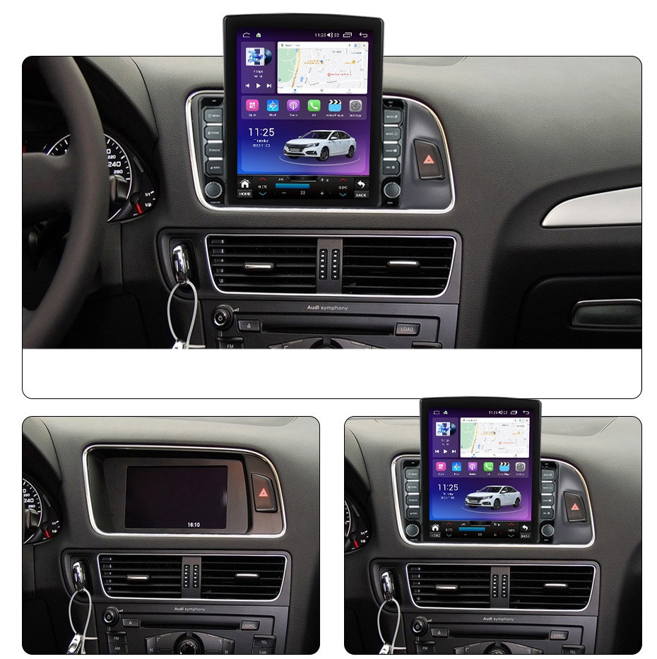 Navigatie dedicata cu Android Audi Q5 (8R) 2008 - 2017, 8GB RAM, Radio GPS Dual Zone, Touchscreen IPS 9.7