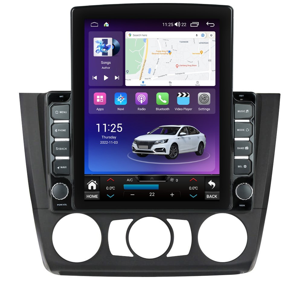 Navigatie dedicata cu Android BMW Seria 1 (E81 / E87) 2007 - 2013, clima manuala, 8GB RAM, Radio GPS Dual Zone, Touchscreen IPS 9.7