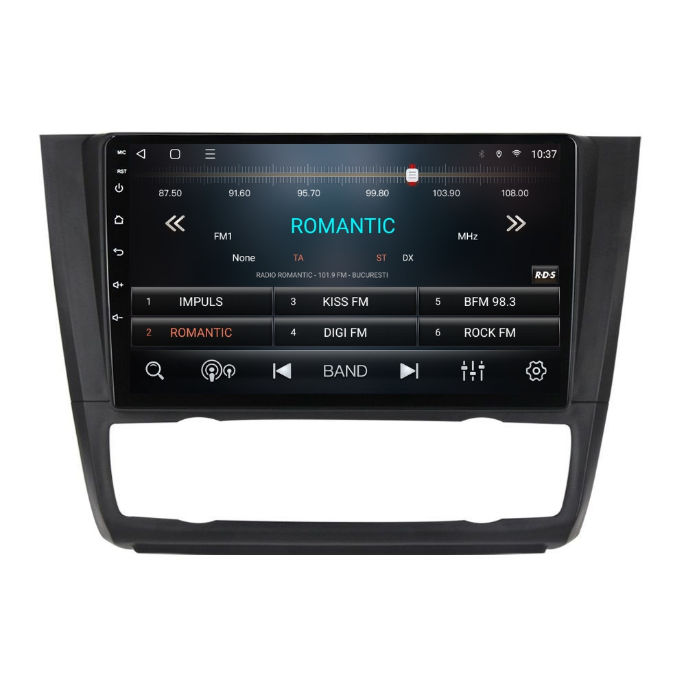 Navigatie dedicata cu Android BMW Seria 1 (E81 / E87) 2007 - 2013, clima automata, 2GB RAM, Radio GPS Dual Zone, Display HD QLED 9