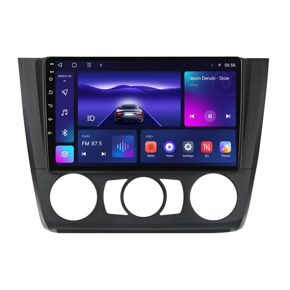 Navigatie dedicata cu Android BMW Seria 1 (E81 / E87) 2007 - 2013, clima manuala, 3GB RAM, Radio GPS Dual Zone, Display HD QLED 9