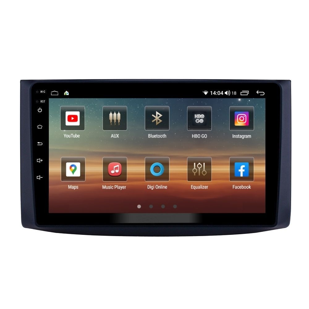 Navigatie dedicata cu Android Chevrolet Aveo 2006 - 2011, 4GB RAM, Radio GPS Dual Zone, Display HD QLED 9" Touchscreen, Internet Wi-Fi si slot SIM 4G, Bluetooth, MirrorLink, USB - Imagine 2