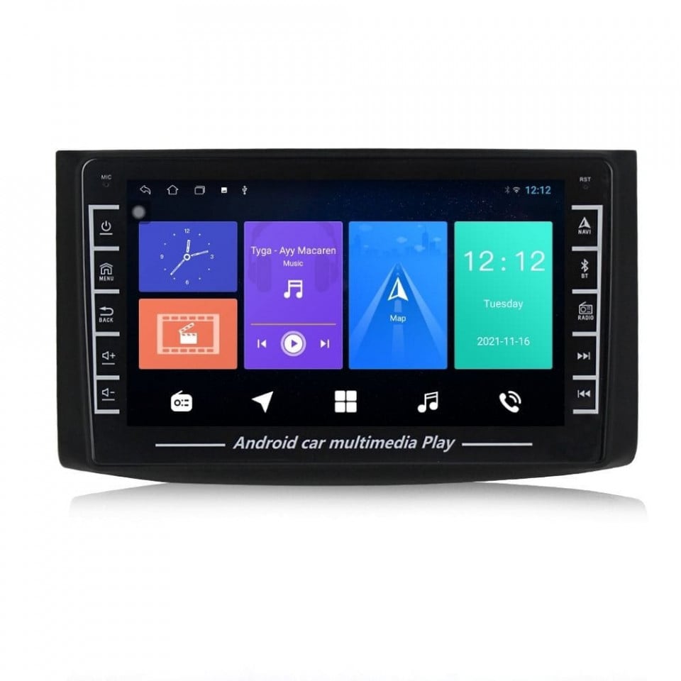 Navigatie dedicata cu Android Chevrolet Kalos 2006 - 2011, 1GB RAM, Radio GPS Dual Zone, Display HD IPS 8