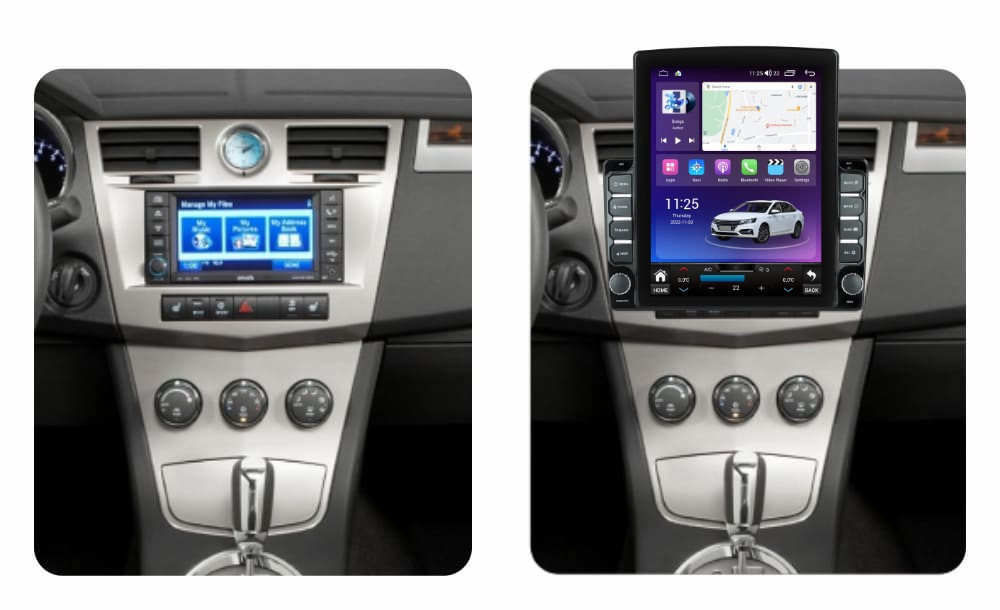 Navigatie dedicata cu Android Chrysler Sebring 2007 - 2010, 4GB RAM, Radio GPS Dual Zone, Touchscreen IPS 9.7