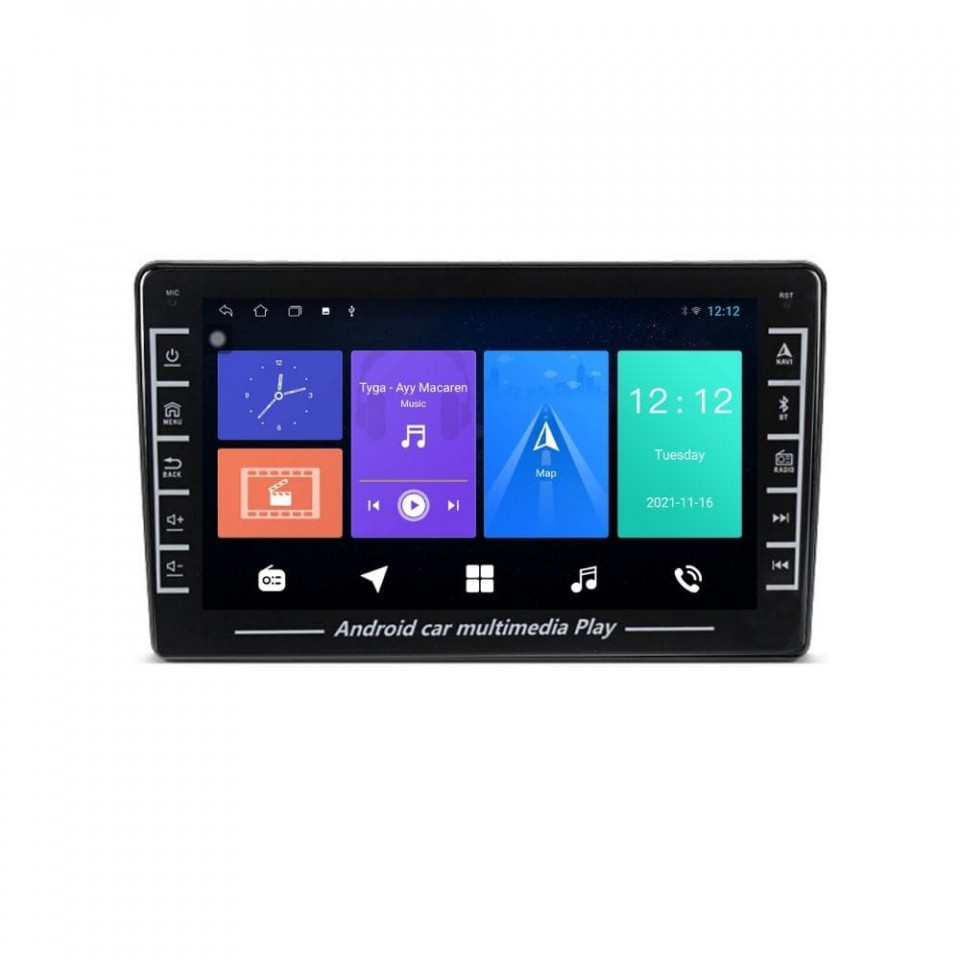 Navigatie dedicata cu Android Citroen Berlingo 2008 - 2018, 1GB RAM, Radio GPS Dual Zone, Display HD IPS 8