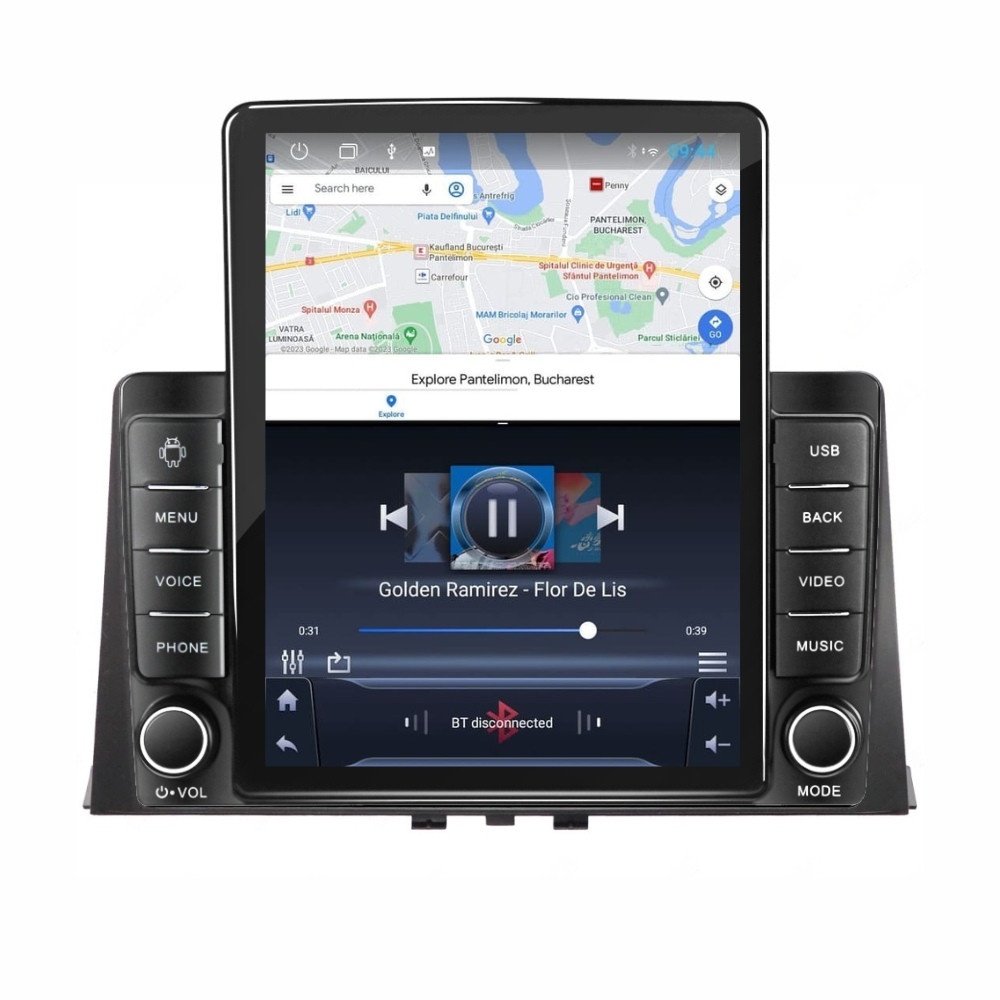Navigatie dedicata cu Android Citroen Berlingo dupa 2018, 2GB RAM, Radio GPS Dual Zone, Touchscreen IPS 9.7" HD tip Tesla, Internet Wi-Fi, Bluetooth, MirrorLink, USB - Imagine 3