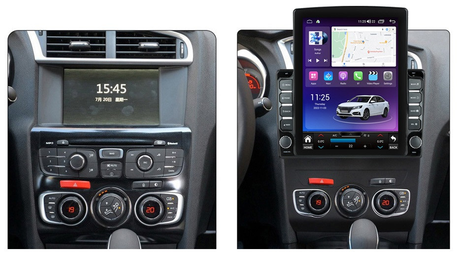 Navigatie dedicata cu Android Citroen C4 II 2009 - 2018, 8GB RAM, Radio GPS Dual Zone, Touchscreen IPS 9.7