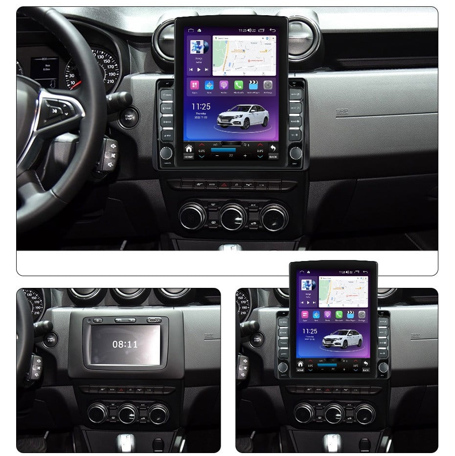 Navigatie dedicata cu Android Dacia Duster II 2018 - 2021, 8GB RAM, Radio GPS Dual Zone, Touchscreen IPS 9.7