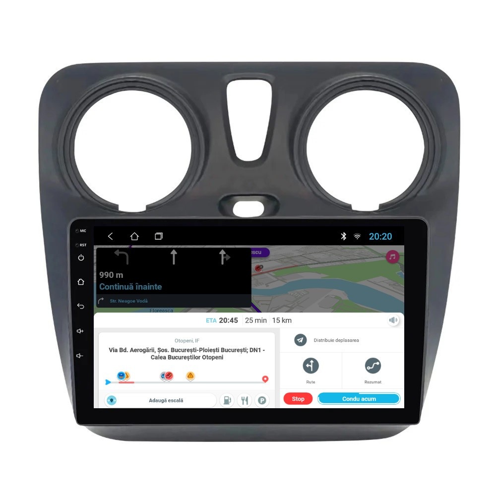 Navigatie dedicata cu Android Dacia Lodgy dupa 2012, 2GB RAM, Radio GPS Dual Zone, Display HD IPS 9" Touchscreen, Internet Wi-Fi, Bluetooth, MirrorLink, USB - Imagine 8