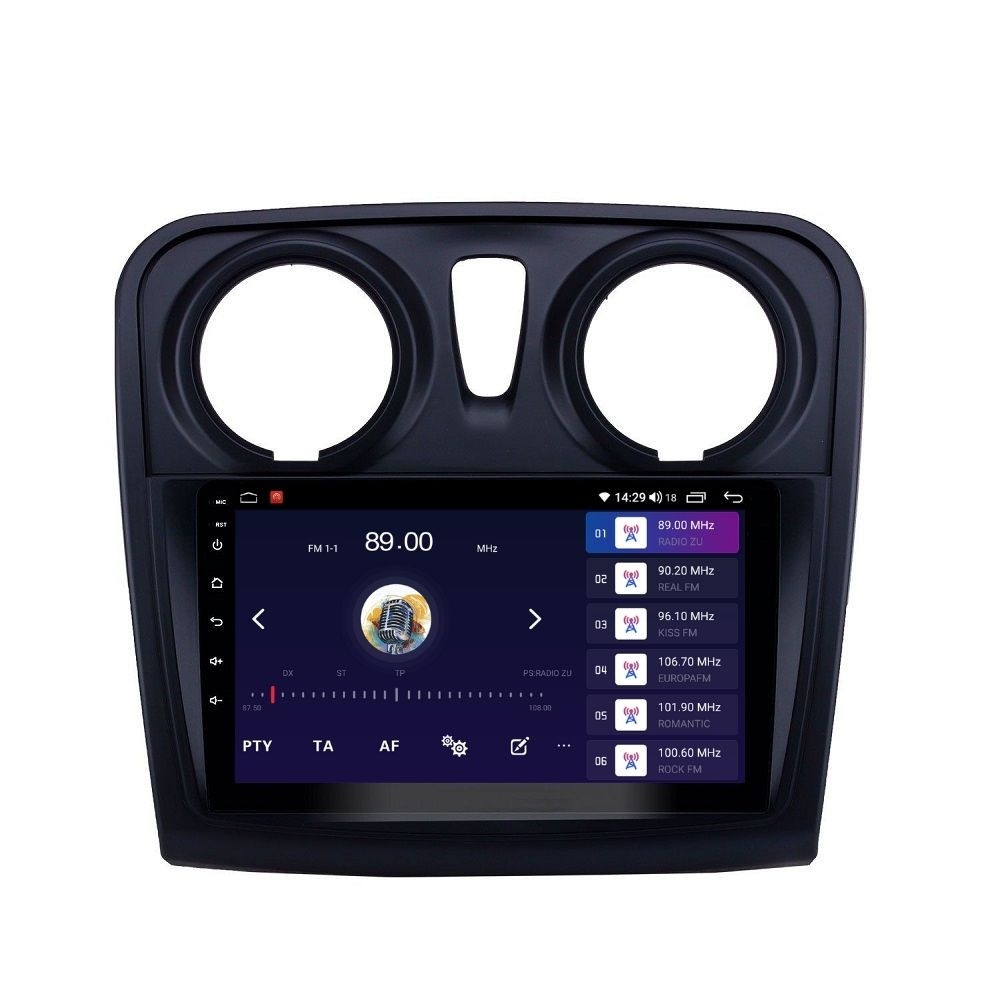 Navigatie dedicata cu Android Dacia Logan II 2012 - 2020, 2GB RAM, Radio GPS Dual Zone, Display HD QLED 9