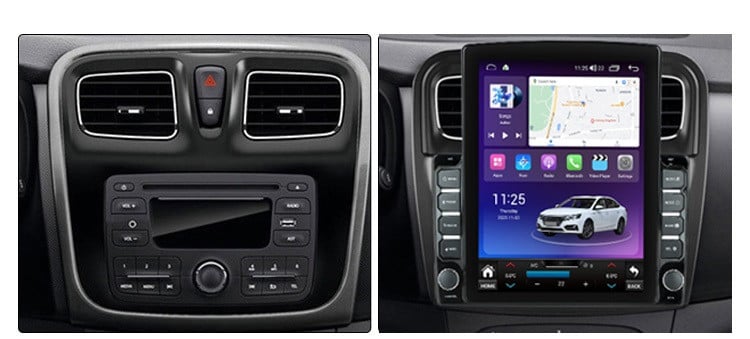 Navigatie dedicata cu Android Dacia Logan II 2012 - 2020, 8GB RAM, Radio GPS Dual Zone, Touchscreen IPS 9.7