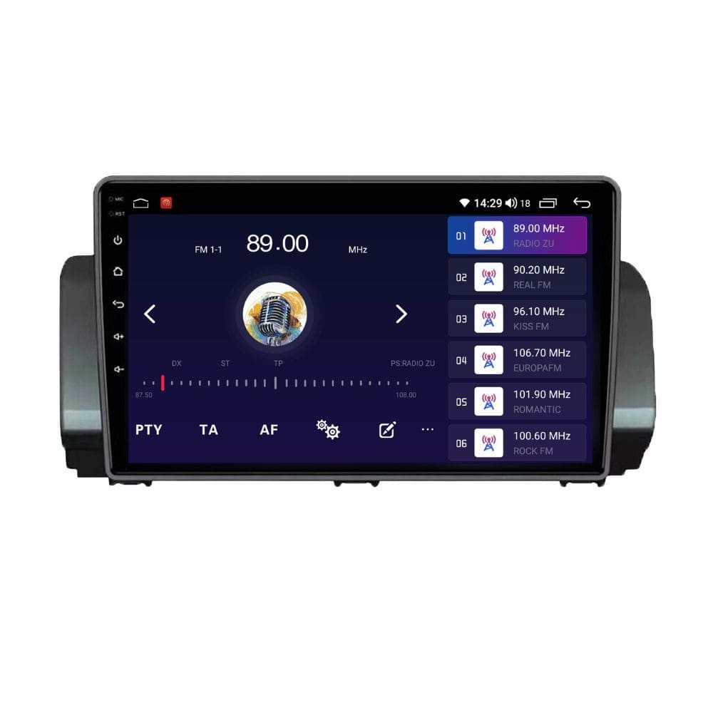 Navigatie dedicata cu Android Dacia Logan III dupa 2021, 2GB RAM, Radio GPS Dual Zone, Display HD QLED 9