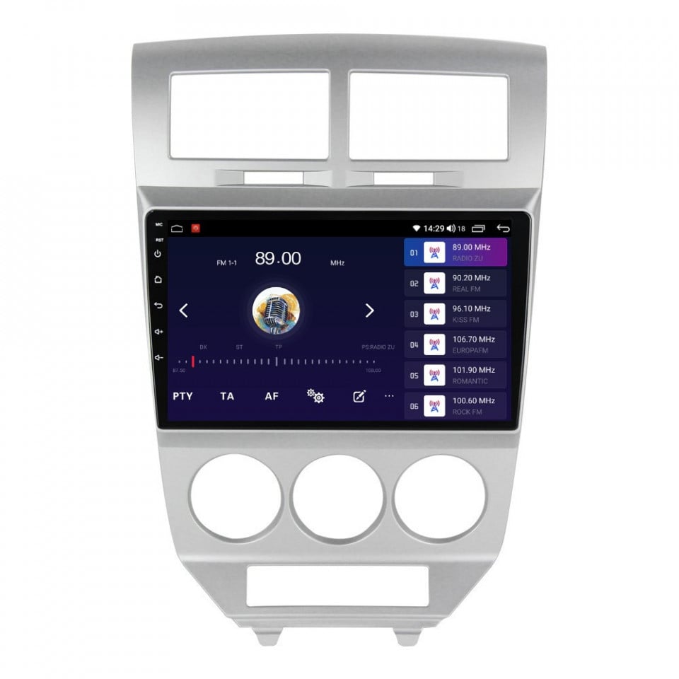 Navigatie dedicata cu Android Dodge Caliber 2006 - 2010, 4GB RAM, Radio GPS Dual Zone, Display HD QLED 10