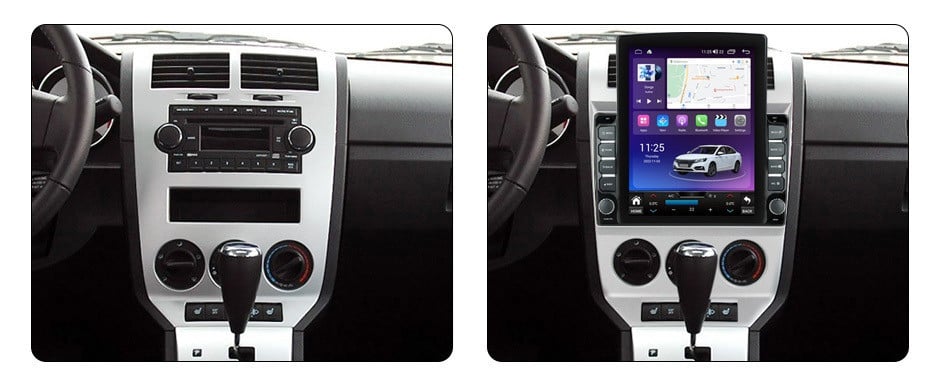 Navigatie dedicata cu Android Dodge Caliber 2006 - 2010, 8GB RAM, Radio GPS Dual Zone, Touchscreen IPS 9.7