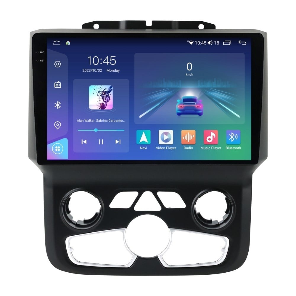 Navigatie dedicata cu Android Dodge RAM 2013 - 2018, clima automata, 4GB RAM, Radio GPS Dual Zone, Display 2K QLED 9.5