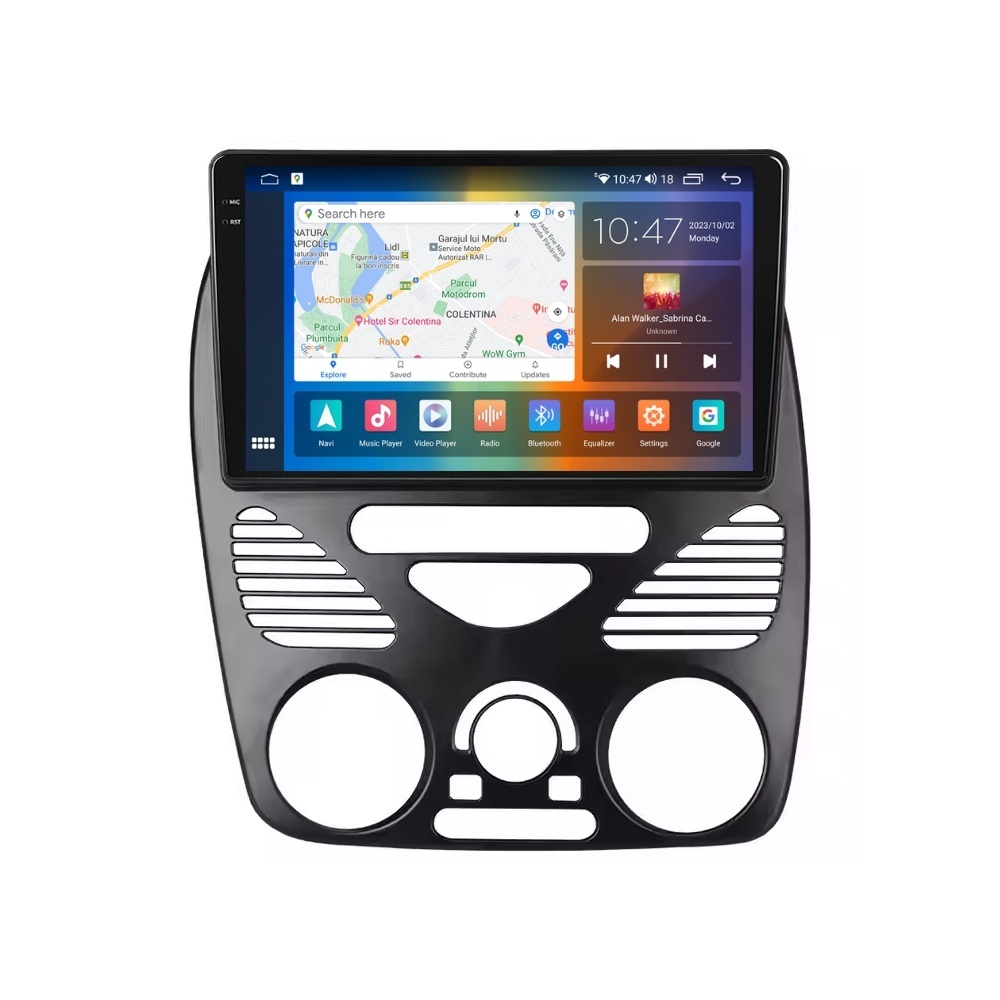 Navigatie dedicata cu Android Fiat Albea 2002 - 2009, 4GB RAM, Radio GPS Dual Zone, Display 2K QLED 9.5