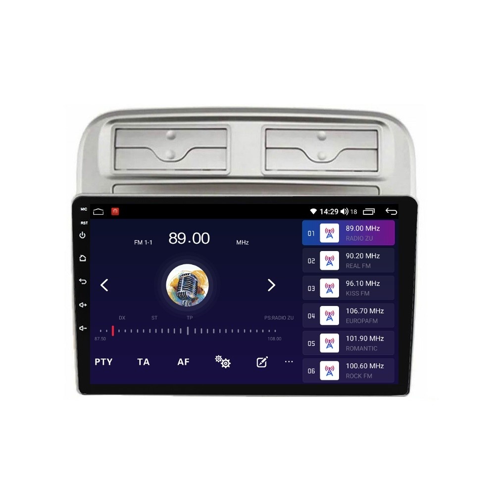 Navigatie dedicata cu Android Fiat Punto 199 / Grande Punto 2005 - 2010, 2GB RAM, Radio GPS Dual Zone, Display HD QLED 9
