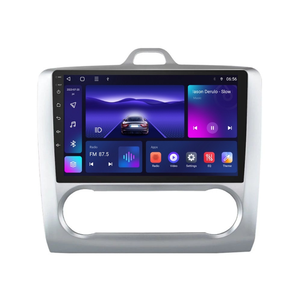 Navigatie dedicata cu Android Ford Focus II 2004 - 2011, clima automata, 4GB RAM, Radio GPS Dual Zone, Display HD IPS 9" Touchscreen, Internet Wi-Fi, Bluetooth, MirrorLink, USB