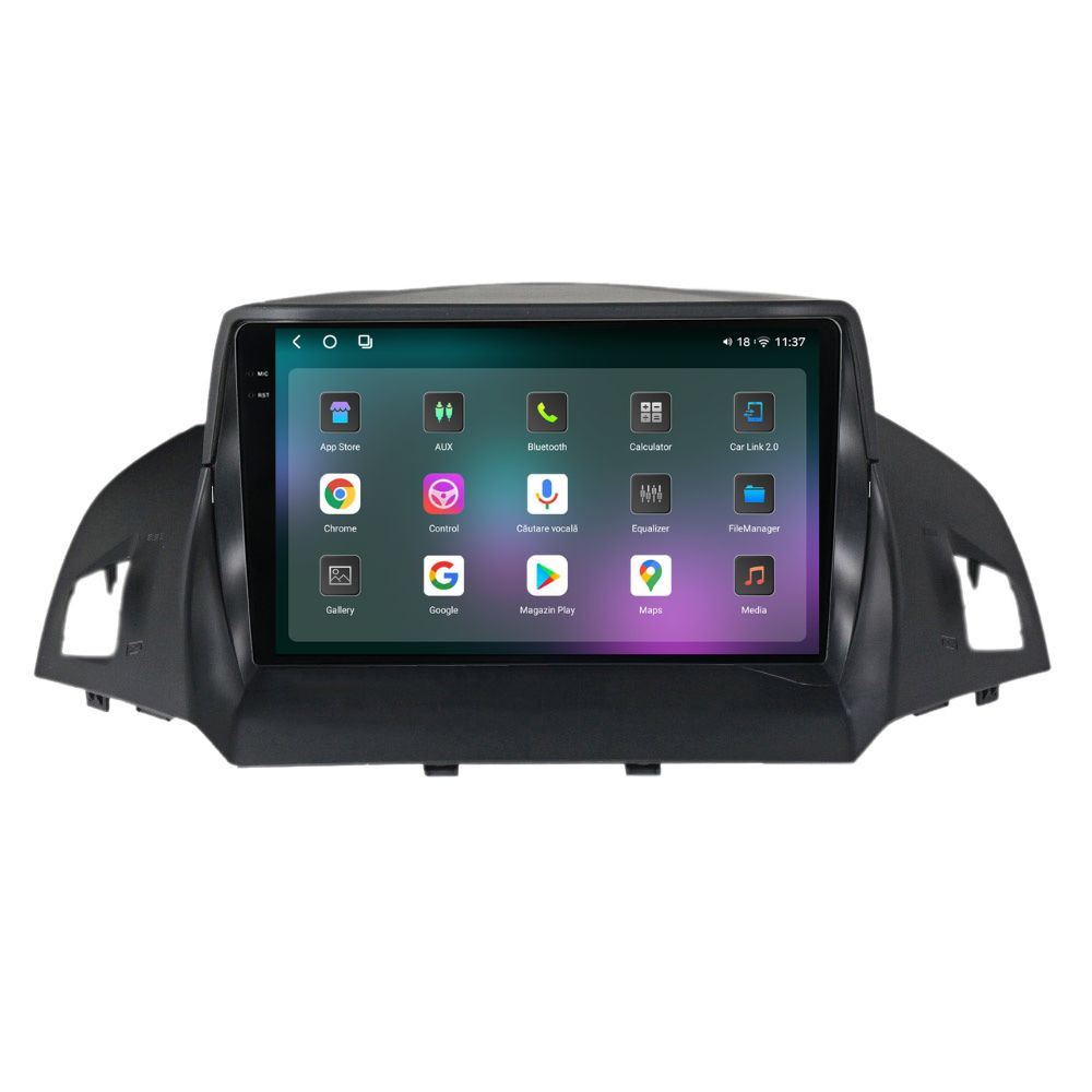 Navigatie dedicata cu Android Ford Kuga II 2012 - 2019, 12GB RAM, Radio GPS Dual Zone, Display 2K QLED 9.5