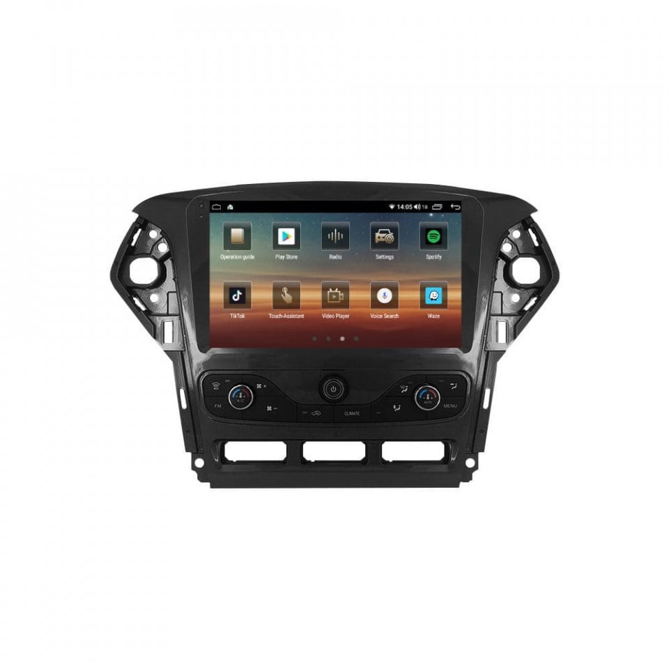 Navigatie dedicata cu Android Ford Mondeo IV 2011 - 2014 cu navigatie originala, 6GB RAM, Radio GPS Dual Zone, Display HD QLED 9