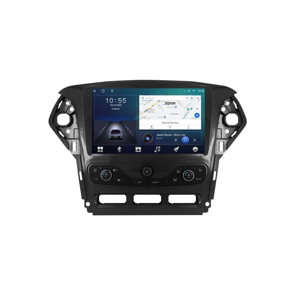 Navigatie dedicata cu Android Ford Mondeo IV 2011 - 2014 cu navigatie originala, 3GB RAM, Radio GPS Dual Zone, Display HD QLED 9