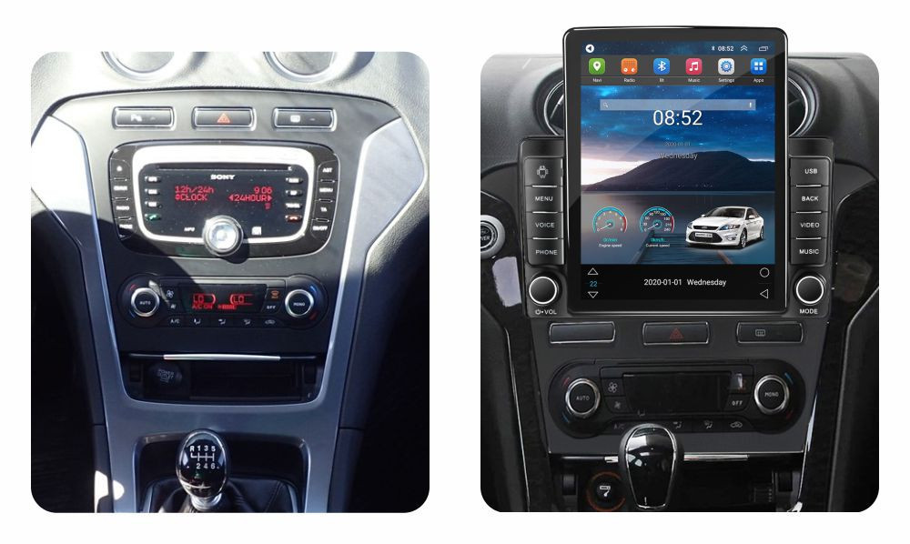 Navigatie dedicata cu Android Ford Mondeo IV 2011 - 2014 fara navigatie originala, 2GB RAM, Radio GPS Dual Zone, Touchscreen IPS 9.7