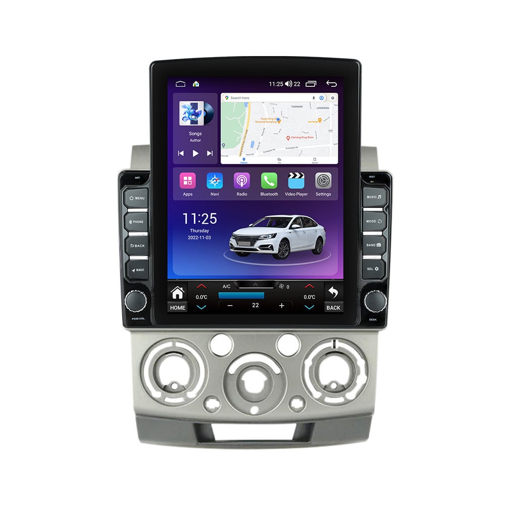 Navigatie dedicata cu Android Ford Ranger 2005 - 2011, 8GB RAM, Radio GPS Dual Zone, Touchscreen IPS 9.7