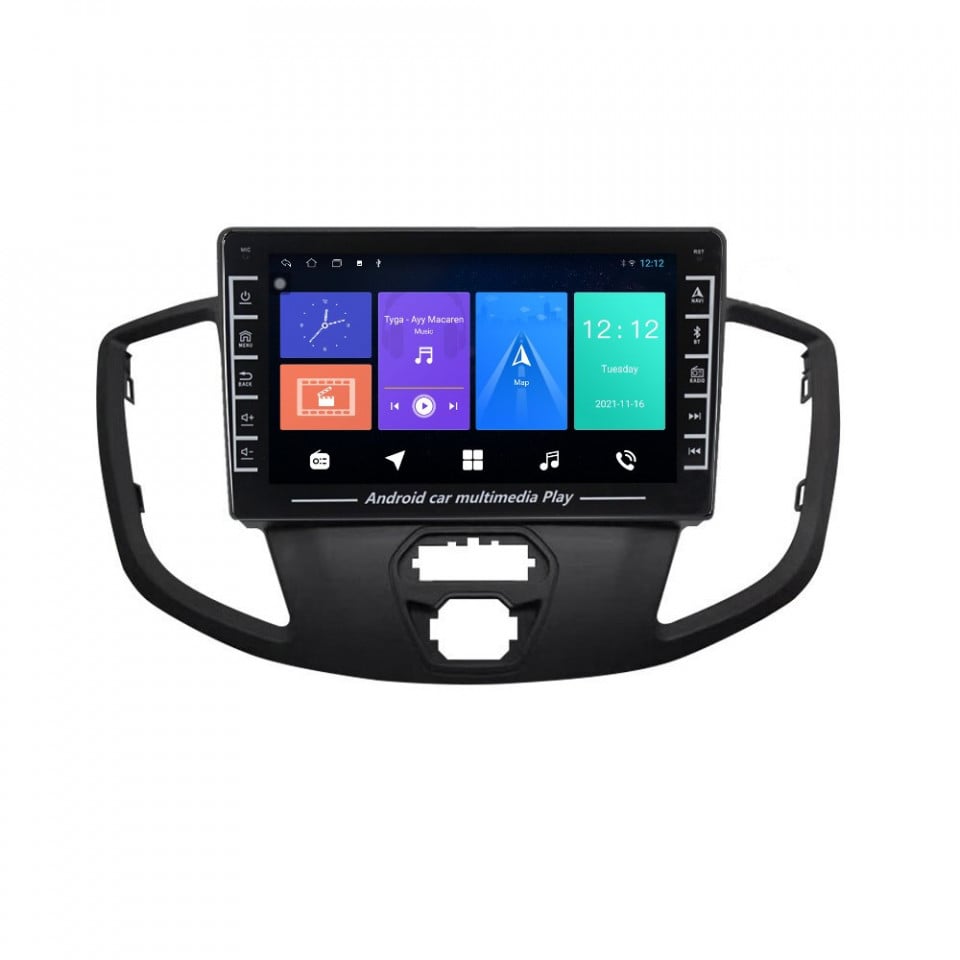 Navigatie dedicata cu Android Ford Transit 2014 - 2020, 1GB RAM, Radio GPS Dual Zone, Display HD IPS 8