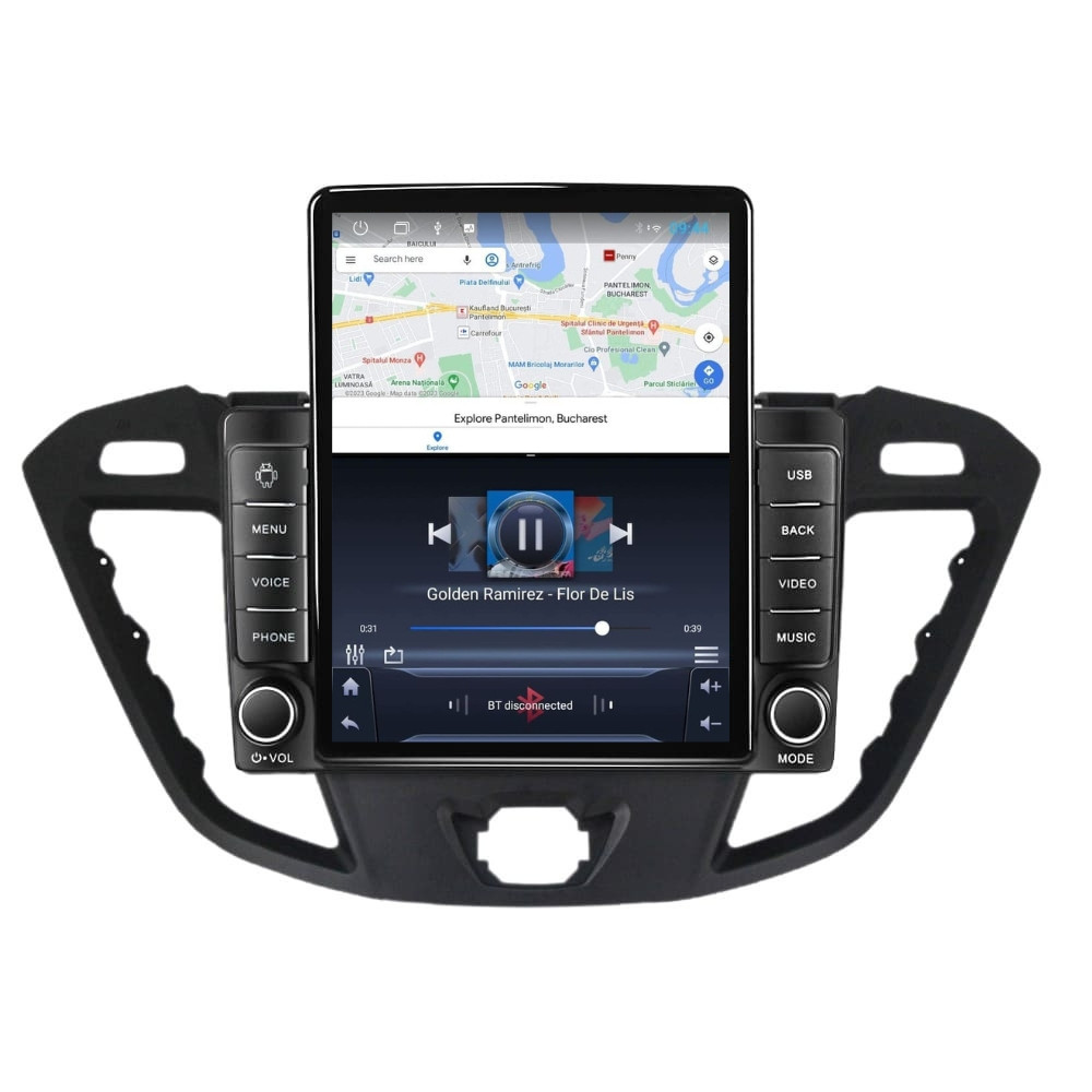 Navigatie dedicata cu Android Ford Transit / Tourneo Custom 2012 - 2018, 1GB RAM, Radio GPS Dual Zone, Touchscreen IPS 9.7