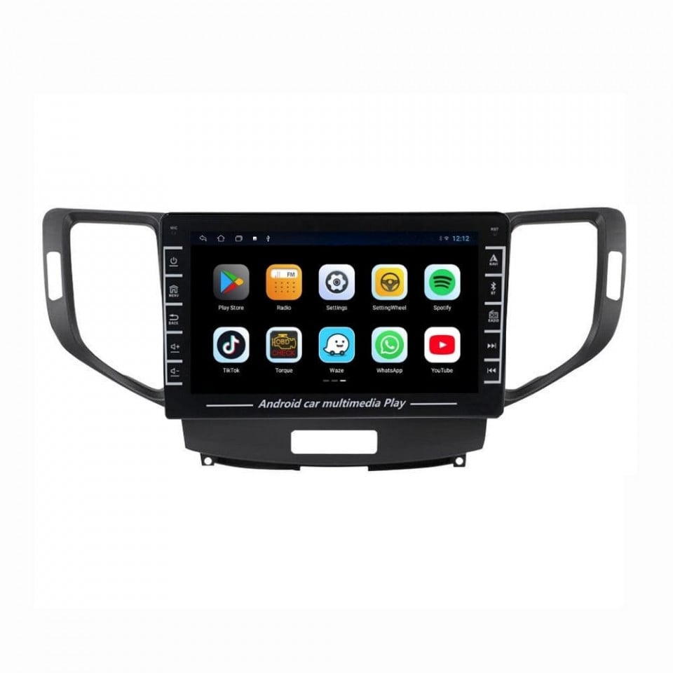 Navigatie dedicata cu Android Honda Accord VIII 2008 - 2012, 1GB RAM, Radio GPS Dual Zone, Display HD IPS 8