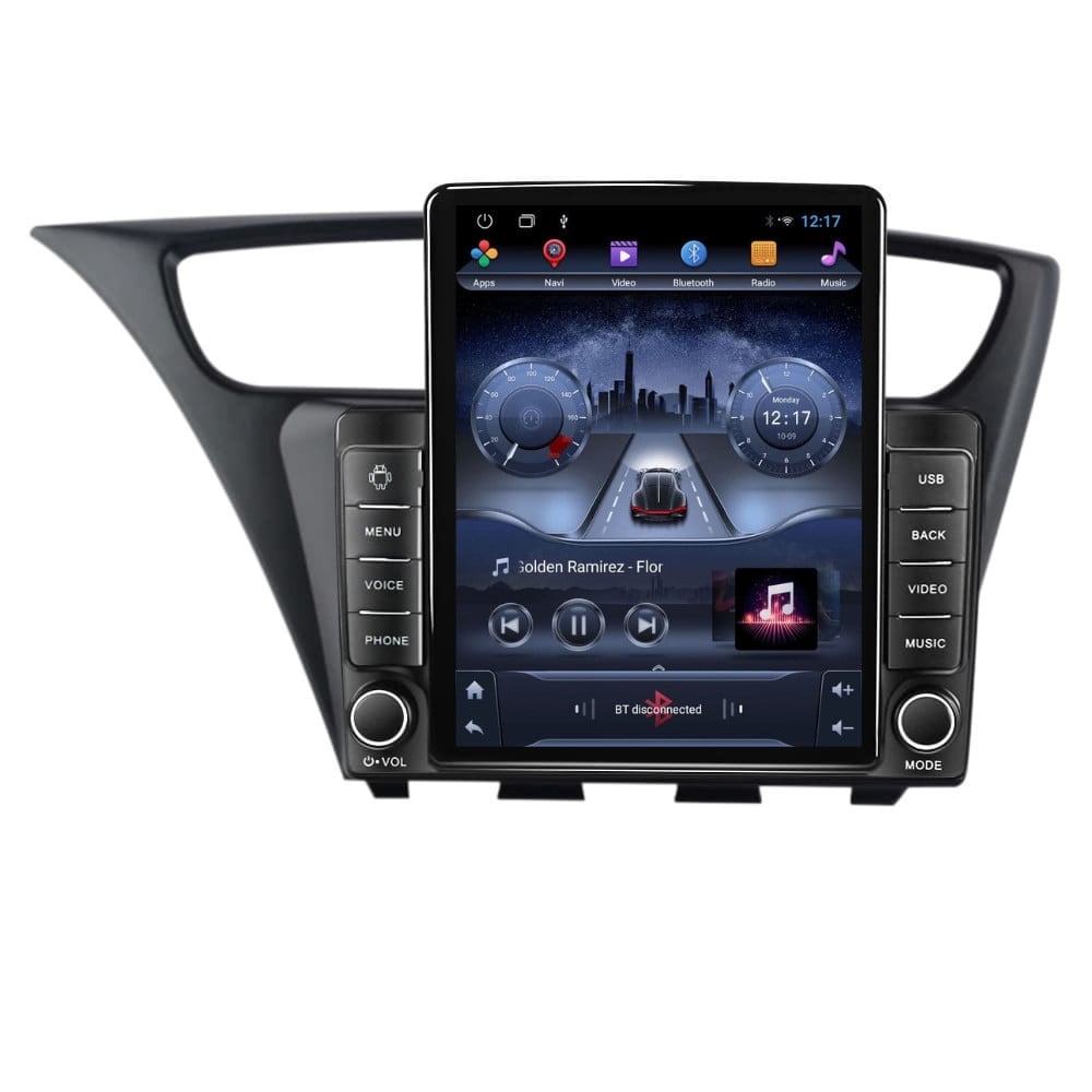 Navigatie dedicata cu Android Honda Civic IX Hatchback 2011 - 2015, 1GB RAM, Radio GPS Dual Zone, Touchscreen IPS 9.7