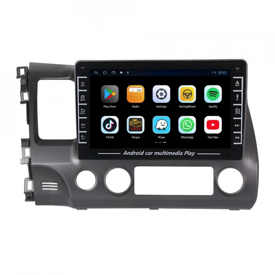 Navigatie dedicata cu Android Honda Civic VIII Sedan 2006 - 2011, 1GB RAM, Radio GPS Dual Zone, Display HD IPS 8