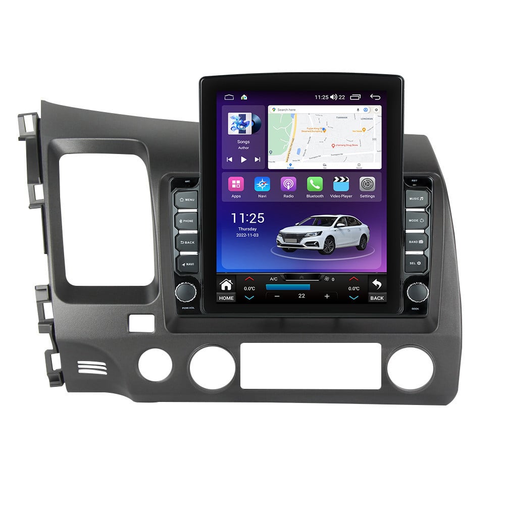 Navigatie dedicata cu Android Honda Civic VIII Sedan 2006 - 2011, 8GB RAM, Radio GPS Dual Zone, Touchscreen IPS 9.7