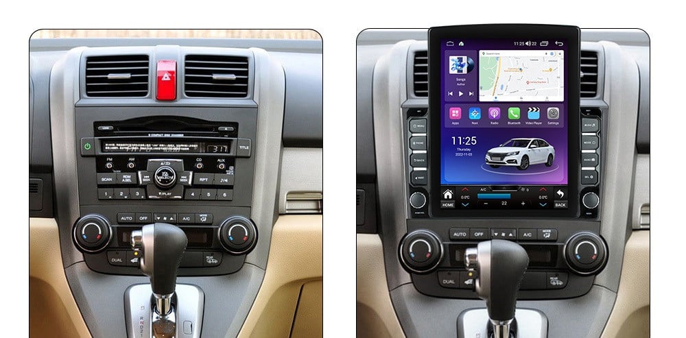 Navigatie dedicata cu Android Honda CR-V III 2006 - 2012, 8GB RAM, Radio GPS Dual Zone, Touchscreen IPS 9.7