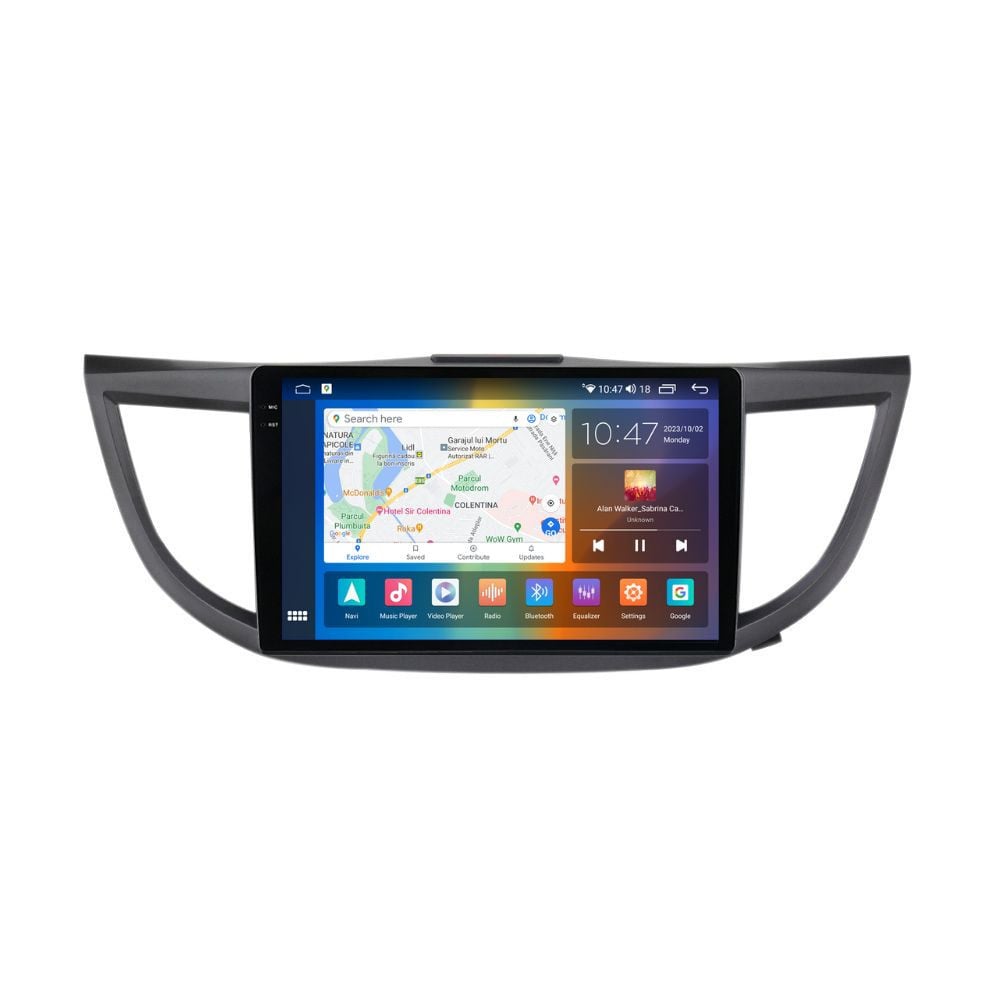 Navigatie dedicata cu Android Honda CR-V IV 2012 - 2018, 4GB RAM, Radio GPS Dual Zone, Display 2K QLED 10.36