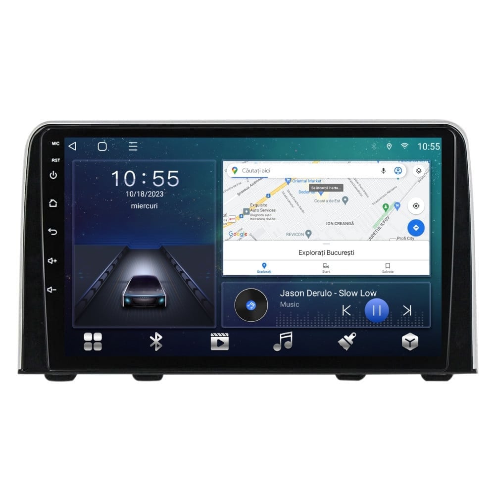 Navigatie dedicata cu Android Honda CR-V V dupa 2018, 3GB RAM, Radio GPS Dual Zone, Display HD QLED 9