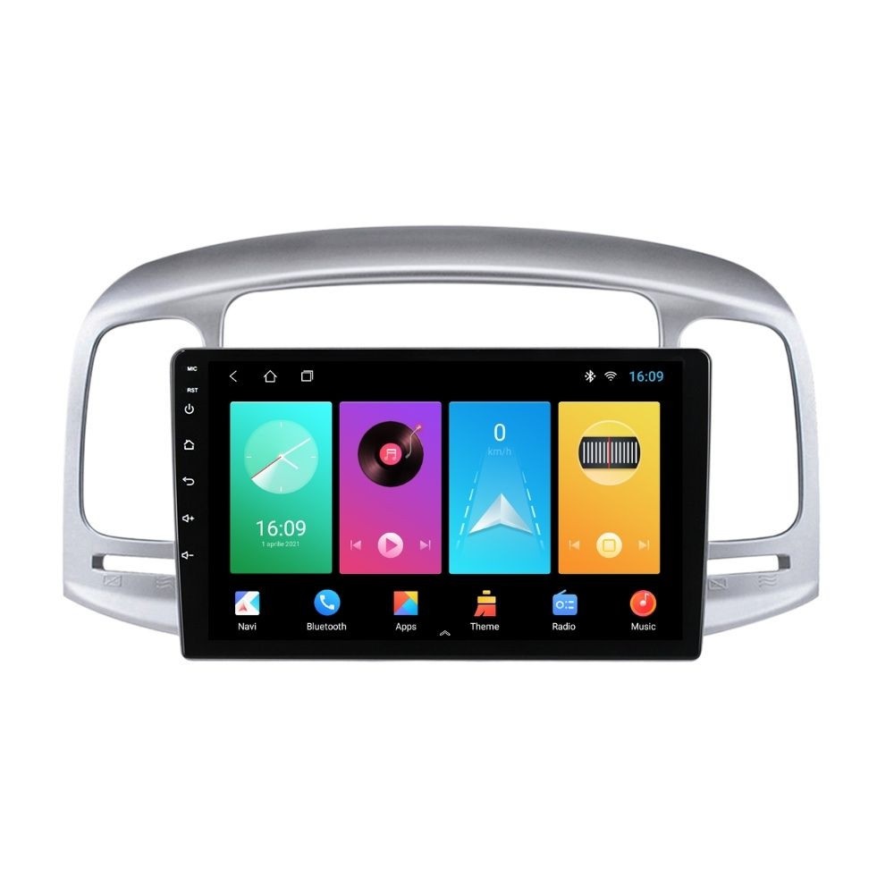 Navigatie dedicata cu Android Hyundai Accent III 2005 - 2010, 1GB RAM, Radio GPS Dual Zone, Display HD IPS 9