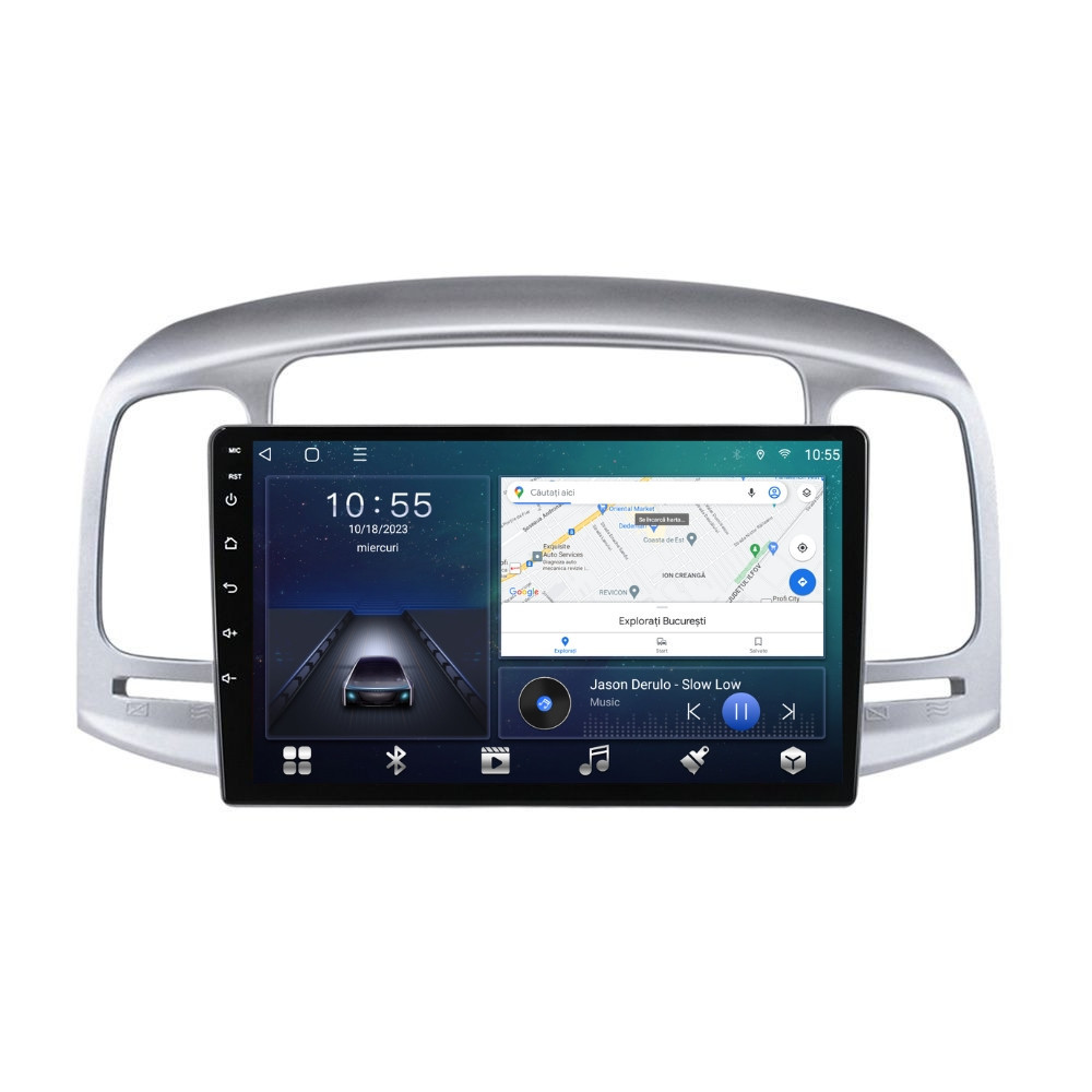 Navigatie dedicata cu Android Hyundai Accent III 2005 - 2010, 2GB RAM, Radio GPS Dual Zone, Display HD QLED 9